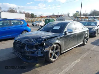 2015 Audi S4 Premium Plus with VIN WAUBGAFL7FA021844, listed as a IAAI auction lot 41814668 with 129,592 mi miles. Bid and sale history available at carsss.com. Image 2.