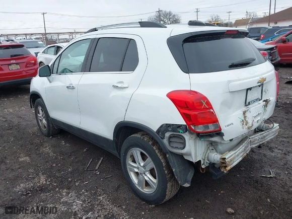 2017 Chevrolet Trax LT with VIN KL7CJLSB3HB237119, listed as a IAAI auction lot 41770633 with 203,167 mi miles. Bid and sale history available at carsss.com. Image 3.