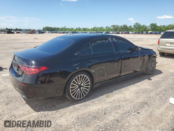 2023 Mercedes-Benz S 500 with VIN W1K6G6DBXPA208546, listed as a Copart auction lot 55488395 with Not Provided miles and Non Repairable. Bid and sale history available at DreamBid. Image 3.