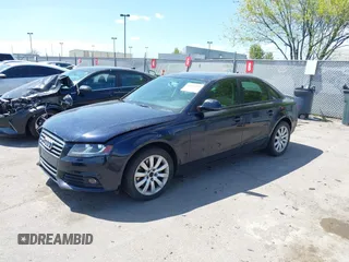 2009 Audi A4 2.0T Prem with VIN WAULF78K49N031985, listed as a IAAI auction lot 42096282 with 104,829 mi miles. Bid and sale history available at carsss.com. Image 2.