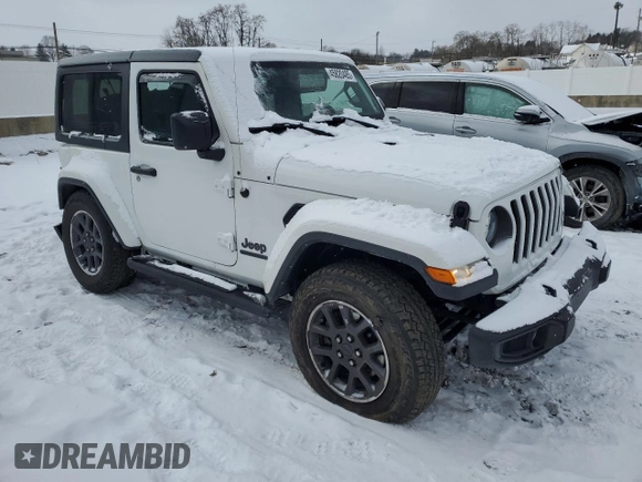 2021 Jeep Wrangler Sport S with VIN 1C4GJXAN5MW595297, listed as a Copart auction lot 45820485 with 62,429 mi miles and Salvage Title. Bid and sale history available at DreamBid. Image 4.