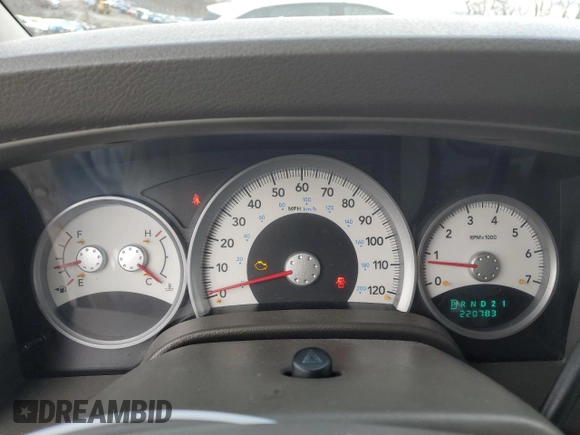 2006 Dodge Durango SLT with VIN 1D4HB48NX6F193299, listed as a Copart auction lot 47797005 with 220,783 mi miles and Salvage title. Bid and sale history available at DreamBid. Image 9.