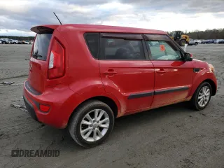 2012 Kia Soul + with VIN KNDJT2A64C7472840, listed as a Copart auction lot 41440155 with 0 mi miles and Salvage Title. Bid and sale history available at carsss.com. Image 3.