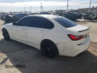 2021 BMW 3 Series M340i with VIN 3MW5U7J02M8B87249, listed as a Copart auction lot 79577354 with 43,373 mi miles and Salvage Title. Bid and sale history available at carsss.com. Image 2.