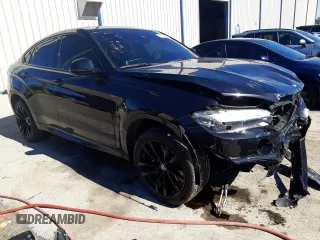 2019 BMW X6 xDrive50i with VIN 5UXKU6C54K0Z66909, listed as a Copart auction lot 37810803 with 54,255 mi miles. Bid and sale history available at carsss.com. Image 4.