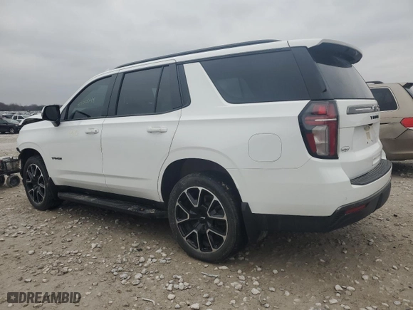 2021 Chevrolet Tahoe RST with VIN 1GNSKRKDXMR280283, listed as a Copart auction lot 85010244 with 0 mi miles and Clean Title. Bid and sale history available at carsss.com. Image 2.