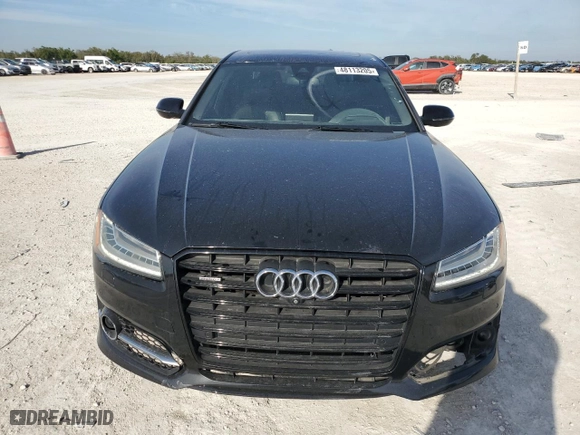 2017 Audi A8 L Sport with VIN WAU43AFD9HN019845, listed as a Copart auction lot 48113205 with 65,434 mi miles and Salvage Title. Bid and sale history available at carsss.com. Image 5.