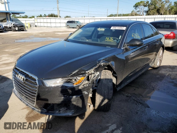 2016 Audi A6 2.0T Premium with VIN WAUFFAFC3GN098807, listed as a Copart auction lot 68615082 with 52,506 mi miles. Bid and sale history available at carsss.com. Image 1.