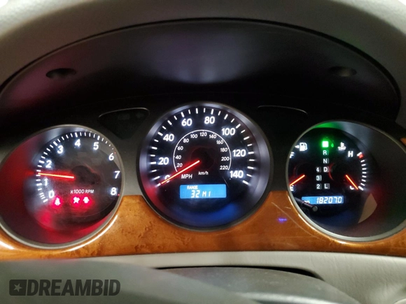 2005 Lexus ES 350 with VIN JTHBA30G555126724, listed as a Copart auction lot 51934415 with 182,070 mi miles and Salvage Title. Bid and sale history available at DreamBid. Image 9.