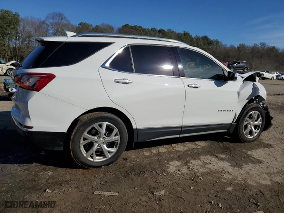 2020 Chevrolet Equinox Premier with VIN 3GNAXNEV5LS627198, listed as a Copart auction lot 42784965 with 33,879 mi miles and Salvage Title. Bid and sale history available at carsss.com. Image 3.
