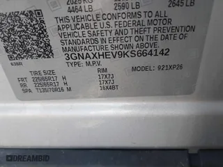 2019 Chevrolet Equinox LS with VIN 3GNAXHEV9KS664142, listed as a IAAI auction lot 41798007 with 134,245 mi miles. Bid and sale history available at carsss.com. Image 9.