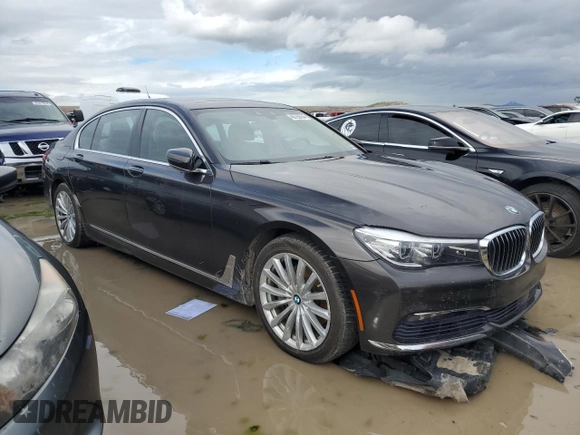 2017 BMW 7 Series 740i xDrive with VIN WBA7E4C3XHGV23345, listed as a Copart auction lot 40793704 with 71,046 mi miles. Bid and sale history available at carsss.com. Image 4.
