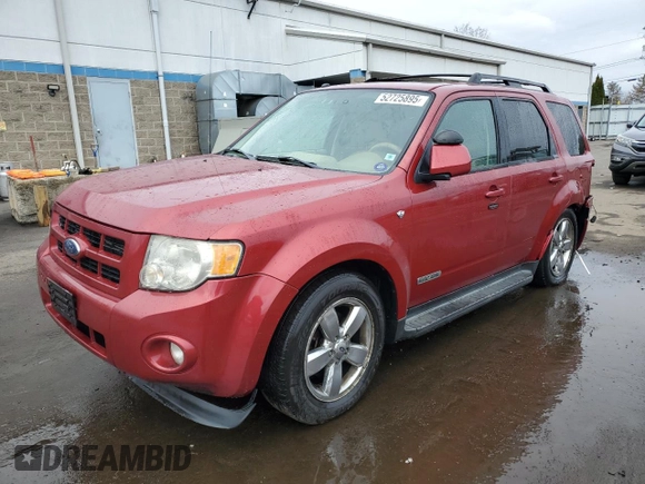 2008 Ford Escape Limited with VIN 1FMCU94188KA92334, listed as a Copart auction lot 52725895 with 192,165 mi miles and Salvage Title. Bid and sale history available at carsss.com. Image 1.