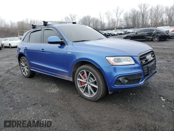 2016 Audi SQ5 Premium Plus with VIN WA1CCAFP5GA022010, listed as a Copart auction lot 83591864 with 93,026 mi miles and Salvage Title. Bid and sale history available at carsss.com. Image 4.