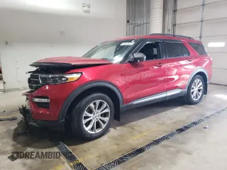 2020 Ford Explorer XLT with VIN 1FMSK8DH3LGB02241, listed as a Copart auction lot 53352625 with 36,009 mi miles and Salvage Title. Bid and sale history available at carsss.com. Image 1.