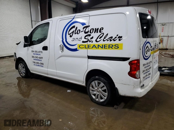 2015 Nissan NV200 SV with VIN 3N6CM0KN3FK720045, listed as a Copart auction lot 46091125 with 95,099 mi miles and Salvage Title. Bid and sale history available at carsss.com. Image 2.