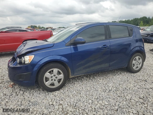 2014 Chevrolet Sonic LS with VIN 1G1JA6SH0E4101085, listed as a Copart auction lot 56472284 with 115,091 mi miles and Salvage Title. Bid and sale history available at carsss.com. Image 1.