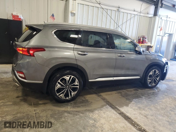 2019 Hyundai Santa Fe Ultimate with VIN 5NMS53AA0KH124114, listed as a Copart auction lot 42090225 with 106,477 mi miles and Clean Title. Bid and sale history available at carsss.com. Image 3.