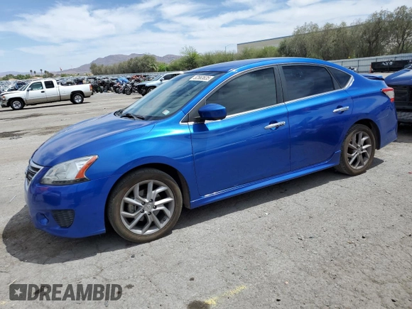 2013 Nissan Sentra FE+ S with VIN 3N1AB7AP1DL627448, listed as a Copart auction lot 52563635 with 154,428 mi miles and Salvage Title. Bid and sale history available at DreamBid. Image 1.