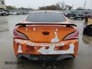 2016 Hyundai Genesis Coupe 3.8L Ultimate with VIN KMHHU6KJ3GU133155, listed as a Copart auction lot 82399704 with 0 mi miles and Salvage Title. Bid and sale history available at carsss.com. Image 6.