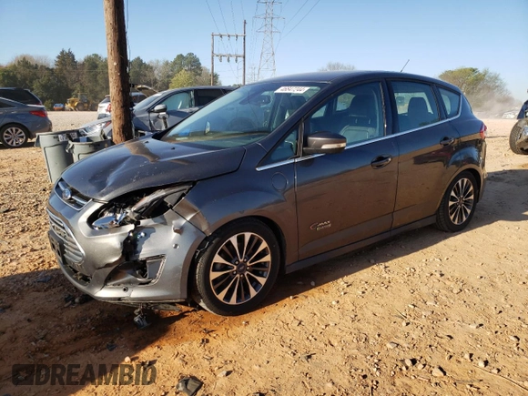 2017 Ford C-Max Energi Titanium with VIN 1FADP5FU4HL105032, listed as a Copart auction lot 46847244 with 96,090 mi miles. Bid and sale history available at carsss.com. Image 1.