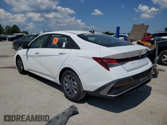 2024 Hyundai Elantra SEL with VIN KMHLM4DG4RU812211, listed as a Copart auction lot 63110035 with 3,612 mi miles and Salvage title. Bid and sale history available at DreamBid. Image 2.