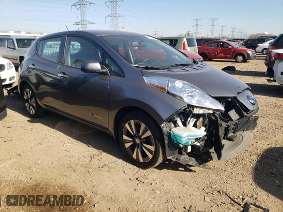 2015 Nissan LEAF SV with VIN 1N4AZ0CP4FC310572, listed as a Copart auction lot 48409513 with 62,346 mi miles. Bid and sale history available at carsss.com. Image 4.