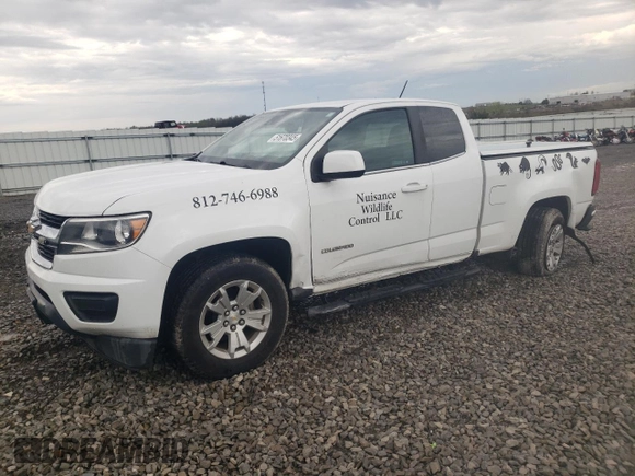 2020 Chevrolet Colorado 2WD LT with VIN 1GCHSCEA3L1156063, listed as a Copart auction lot 51670345 with 128,684 mi miles and Salvage title. Bid and sale history available at DreamBid. Image 1.