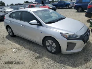2017 Hyundai Ioniq Blue with VIN KMHC65LC6HU039285, listed as a Copart auction lot 54718645 with Not Provided miles and Clean Title. Bid and sale history available at DreamBid. Image 4.