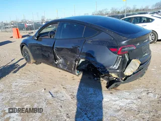 2024 Tesla Model Y Long Range with VIN 7SAYGAEE5RF201368, listed as a IAAI auction lot 41248963 with Not Provided miles and . Bid and sale history available at DreamBid. Image 3.