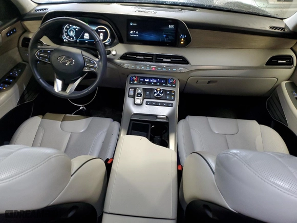 2022 Hyundai Palisade Calligraphy with VIN KM8R7DHE7NU478504, listed as a Copart auction lot 89178765 with 15,096 mi miles and Salvage Title. Bid and sale history available at carsss.com. Image 8.