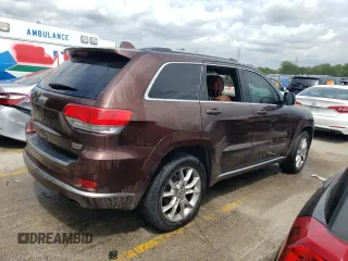 2015 Jeep Grand Cherokee Summit with VIN 1C4RJFJTXFC661574, listed as a Copart auction lot 65592954 with 110,791 mi miles and Salvage Title. Bid and sale history available at carsss.com. Image 3.