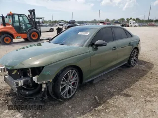 2023 Audi S4 Premium Plus z VIN WAUB4AF49PA063838, wystawiony jako Copart lot #55254884 z przebiegiem 13 691 mil mil oraz Szkoda całkowita • Salvage title. Historia ofert i sprzedaży dostępna na DreamBid. Obrazek 1.