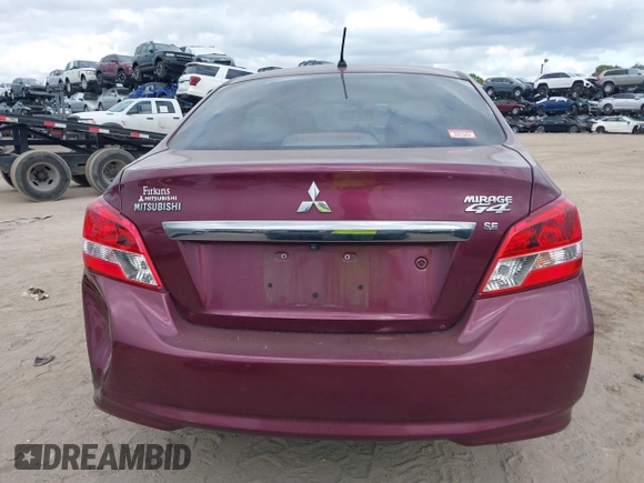 2017 Mitsubishi Mirage G4 SE with VIN ML32F4FJXHHF19834, listed as a IAAI auction lot 41309253 with 101,491 mi miles. Bid and sale history available at carsss.com. Image 16.