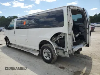 2017 Chevrolet Express Passenger LT with VIN 1GAZGPFG2H1180404, listed as a Copart auction lot 56962715 with 89,706 mi miles and Salvage title. Bid and sale history available at DreamBid. Image 2.