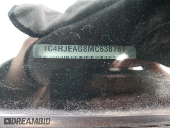 2021 Jeep Grand Cherokee Laredo X with VIN 1C4RJEAG8MC638787, listed as a Copart auction lot 55050395 with 24,332 mi miles and Clean title. Bid and sale history available at DreamBid. Image 13.