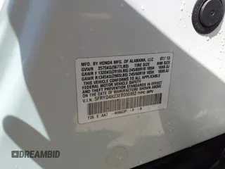 2014 Acura MDX with VIN 5FRYD4H23EB006953, listed as a IAAI auction lot 42037434 with 167,334 mi miles. Bid and sale history available at carsss.com. Image 9.