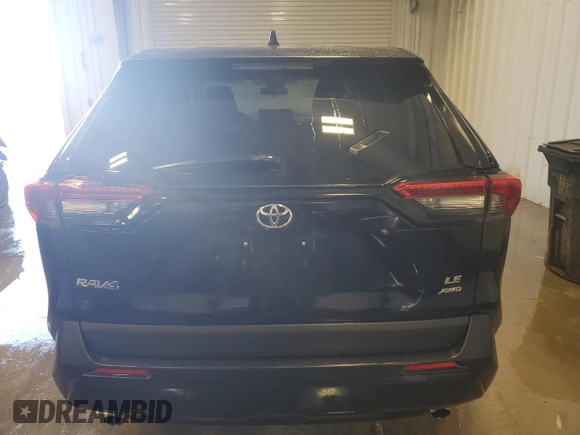 2022 Toyota RAV4 LE with VIN 2T3F1RFV9NW301142, listed as a Copart auction lot 48855475 with 45,284 mi miles and Salvage Title. Bid and sale history available at carsss.com. Image 6.