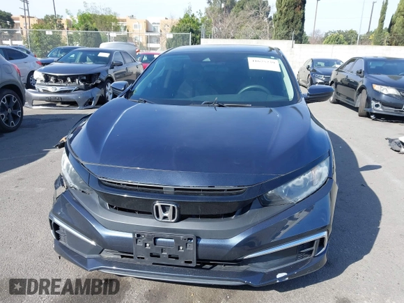 2019 Honda Civic Sedan LX with VIN 2HGFC2F66KH564003, listed as a IAAI auction lot 41675239 with 43,947 mi miles. Bid and sale history available at carsss.com. Image 12.