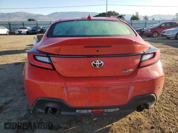 2022 Toyota GR86 Premium with VIN JF1ZNBF17N8750756, listed as a Copart auction lot 42462405 with 19,280 mi miles and Salvage Title. Bid and sale history available at carsss.com. Image 6.