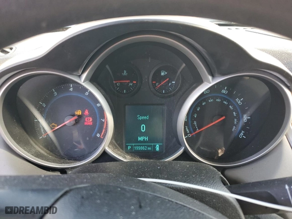 2012 Chevrolet Cruze LT w/1FL with VIN 1G1PE5SC1C7266541, listed as a Copart auction lot 46067235 with 199,862 mi miles and Clean Title. Bid and sale history available at carsss.com. Image 9.