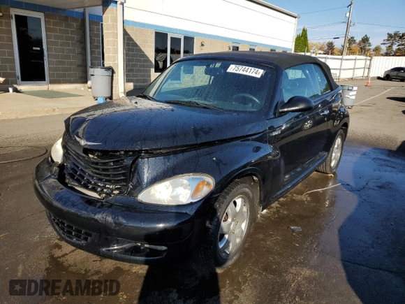 2005 Chrysler PT Cruiser Touring with VIN 3C3EY55E85T301789, listed as a Copart auction lot 75744174 with 53,658 mi miles and Salvage Title. Bid and sale history available at DreamBid. Image 1.