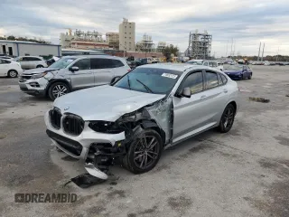 2021 BMW X4 M40i with VIN 5UX2V5C07M9G03839, listed as a Copart auction lot 79852123 with 0 mi miles. Bid and sale history available at carsss.com. Image 1.