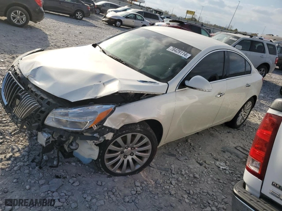 2012 Buick Regal Premium 1 with VIN 2G4GS5EK2C9121408, listed as a Copart auction lot 78429114 with 0 mi miles and Salvage Title. Bid and sale history available at carsss.com. Image 1.