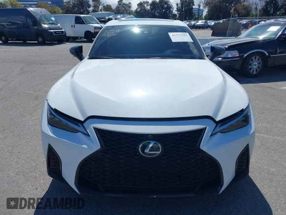 2024 Lexus IS with VIN JTHGZ1B29R5073519, listed as a IAAI auction lot 41777562 with 22,538 mi miles. Bid and sale history available at carsss.com. Image 12.