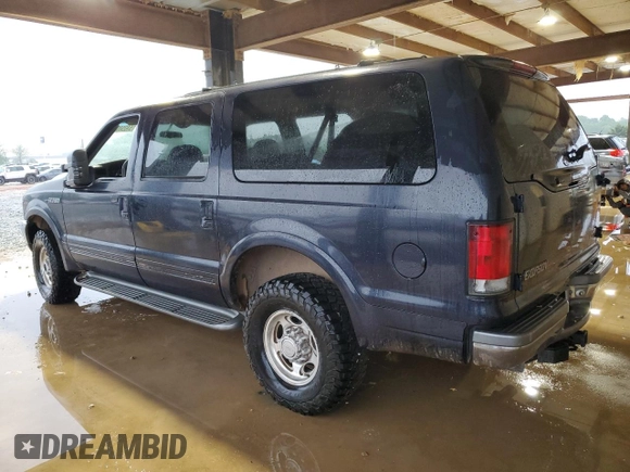 2000 Ford Excursion Limited with VIN 1FMNU43SXYEA13878, listed as a Copart auction lot 54050075 with 194,329 mi miles and Salvage title. Bid and sale history available at DreamBid. Image 2.