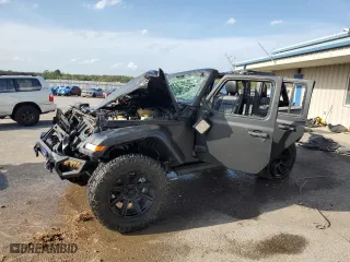 2020 Jeep Wrangler Unlimited Sport Altitude with VIN 1C4HJXDG3LW333066, listed as a Copart auction lot 51687765 with 0 mi miles and Salvage Title. Bid and sale history available at carsss.com. Image 1.