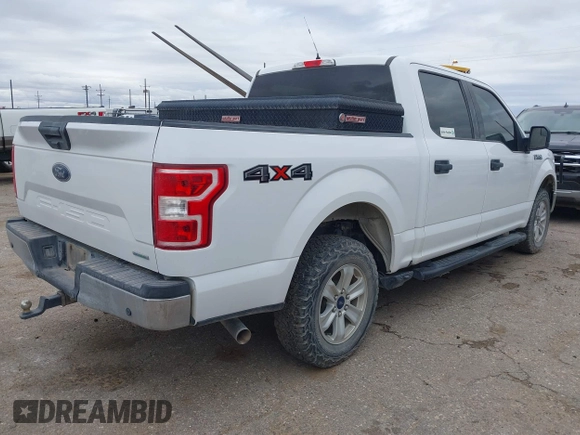 2018 Ford F-150 XL with VIN 1FTEW1EG2JKD10883, listed as a IAAI auction lot 41921828 with 156,780 mi miles. Bid and sale history available at carsss.com. Image 4.