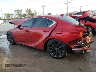 2023 Lexus IS with VIN JTHBZ1B29P5068344, listed as a Copart auction lot 80040544 with 9,103 mi miles and Non Repairable. Bid and sale history available at carsss.com. Image 2.