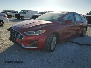 2019 Ford Fusion Hybrid SEL with VIN 3FA6P0MU7KR257491, listed as a Copart auction lot 38746563 with 0 mi miles. Bid and sale history available at carsss.com. Image 1.
